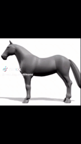 A Cartoon Horse Is Running On A White Background And Has A Purple Tail . GIF