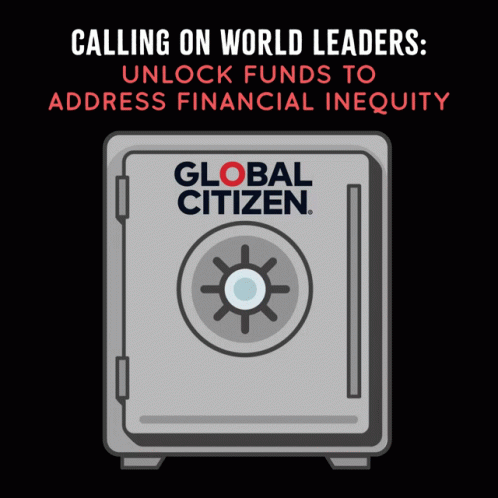 A Cartoon Illustration Of A Safe That Says Global Citizen On It GIF