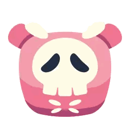 a cartoon illustration of a skull with tears coming out of it 's eyes
