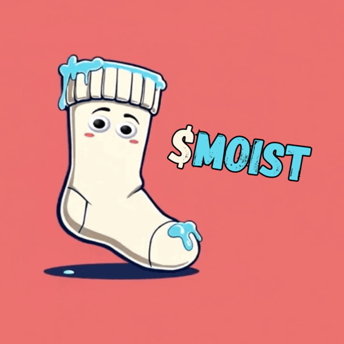 A Cartoon Illustration Of A Sock With A Face And The Words Smoist Below It GIF