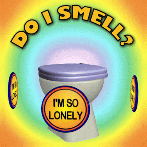 A Cartoon Illustration Of A Toilet With The Words Do I Smell GIF