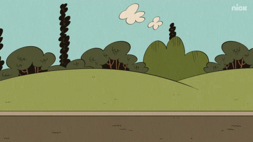 A Cartoon Landscape With A Nick Logo On The Bottom Right GIF