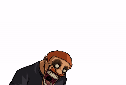 A Cartoon Man Holding A Sign That Says Subscribe GIF
