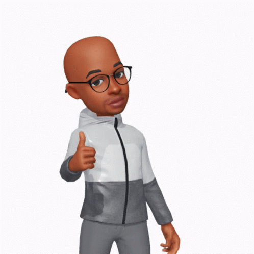 A Cartoon Man Wearing Glasses And A Gray Jacket GIF