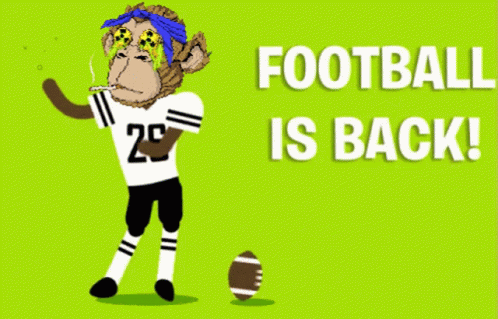 A Cartoon Monkey Wearing A Football Jersey With The Number 26 GIF