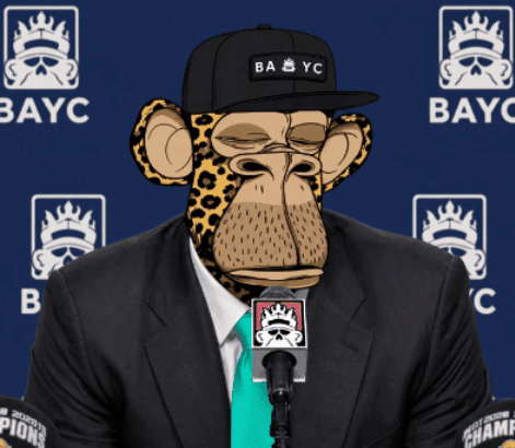 A Cartoon Monkey Wearing A Suit And Hat With The Words Job 'S Not Finished GIF