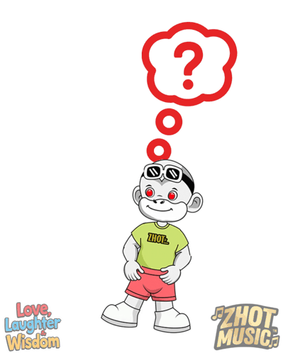 A Cartoon Monkey With A Question Mark Above His Head GIF