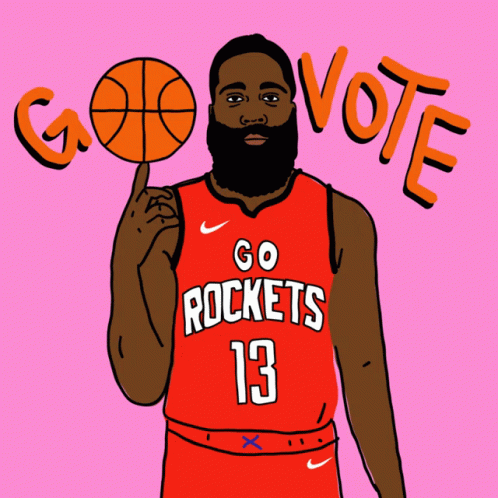 A Cartoon Of A Basketball Player With The Number 13 GIF