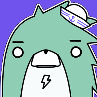 A Cartoon Of A Bear Wearing A Sailor Hat With An Anchor GIF