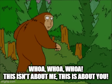 A Cartoon Of A Bigfoot Standing In The Woods With The Caption Whoa Whoa Whoa GIF
