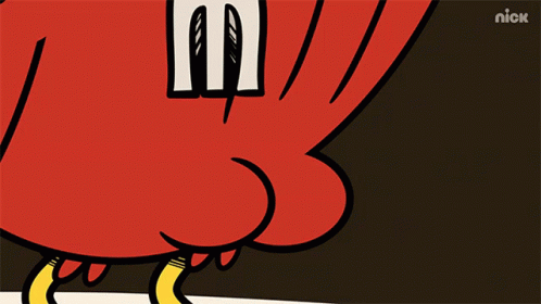 A Cartoon Of A Bird Holding A Fork With The Nick Logo On The Bottom Right GIF