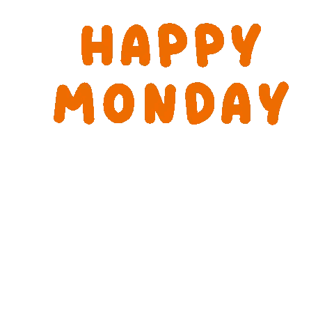 a cartoon of a bird sitting on top of a cup of coffee with the words happy monday above it