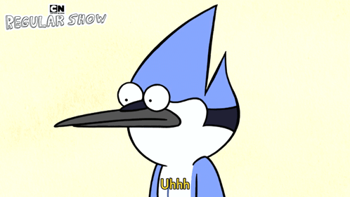 A Cartoon Of A Bird With The Word Uhhh On It GIF