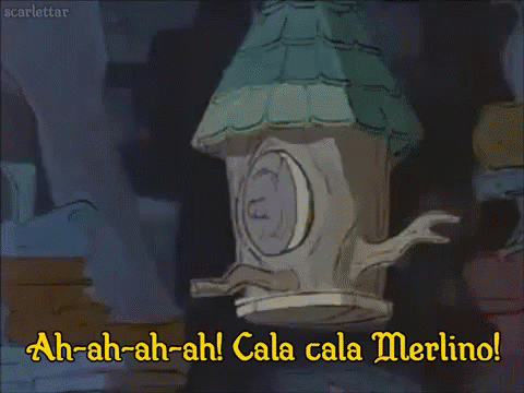 Birdhouse Cartoon With Ah Ah Ah Cala Cala Merlino GIF
