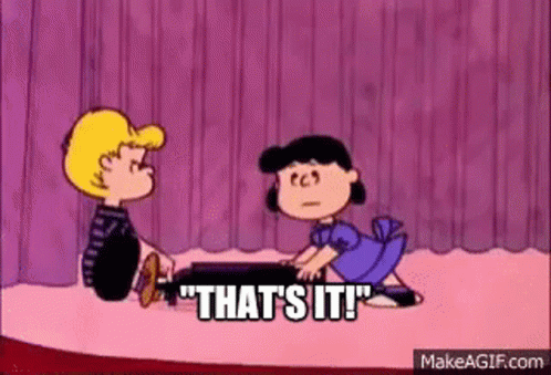 A Cartoon Of A Boy And A Girl Sitting Next To Each Other On A Stage . GIF