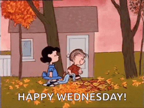 a cartoon of a boy and a girl standing in front of a house .