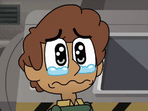 A Cartoon Of A Boy Crying With Kingcartoon Written On The Bottom GIF