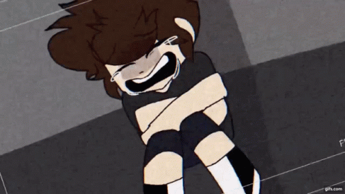 A Cartoon Of A Boy Crying With The Word Gifs.com In The Bottom Right Corner GIF