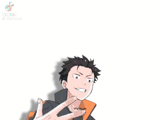 A Cartoon Of A Boy Giving The Peace Sign With The Words My Brother Jus Behind Him GIF