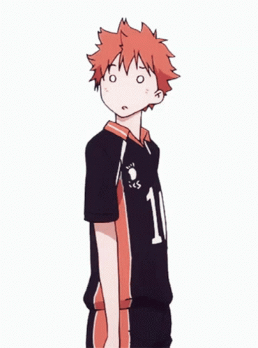 A Cartoon Of A Boy Wearing A Black Shirt With The Number 10 On It GIF