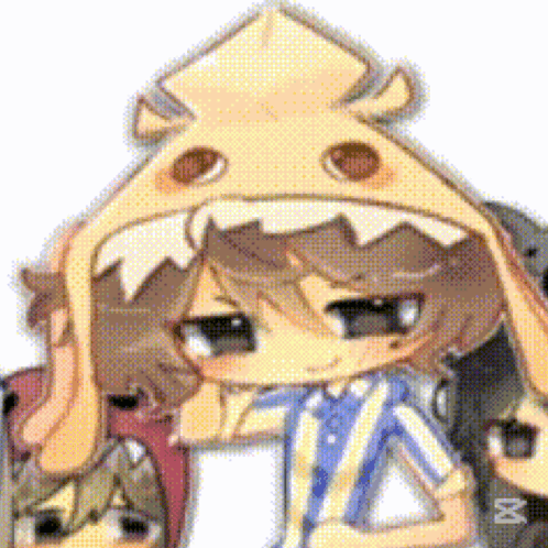 A Cartoon Of A Boy Wearing A Squid Costume GIF