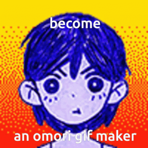 A Cartoon Of A Boy With The Words Become An Omori Gif Maker GIF