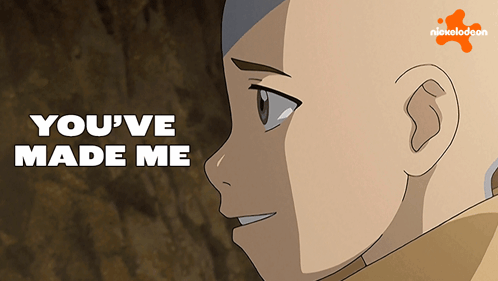 A Cartoon Of A Boy With The Words " You 'Ve Made Me " On The Bottom GIF