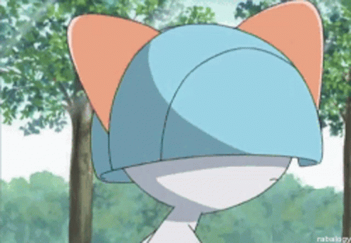 A Cartoon Of A Cat With A Blue Hat On GIF