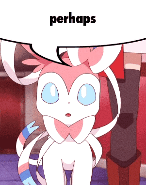 A Cartoon Of A Cat With The Word Perhaps Written Above It GIF