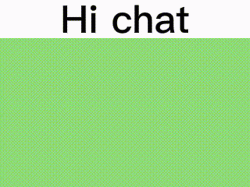 A Cartoon Of A Chicken With A Red Crest And The Words Hi Chat Below It GIF
