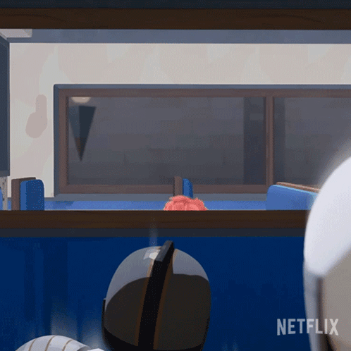 A Cartoon Of A Diner With A Netflix Logo On The Bottom Right GIF