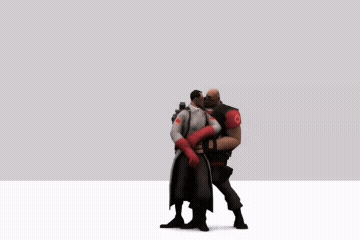 A Cartoon Of A Doctor And A Soldier Dancing GIF