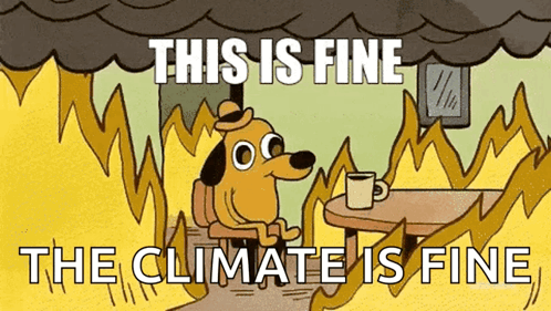 A Cartoon Of A Dog Sitting At A Table With A Cup Of Coffee In Front Of A Fire . GIF
