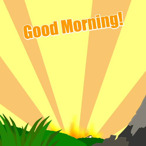 A Cartoon Of A Dog Wearing Headphones With The Words " Good Morning " Above It GIF