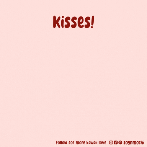 Cartoon Dog With Kisses Text GIF