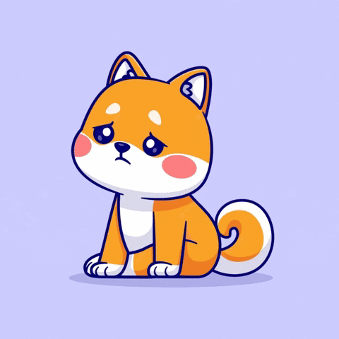 A Cartoon Of A Dog With The Words " Moon Party When " Underneath It GIF