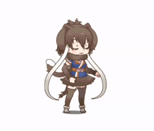 A Cartoon Of A Girl Dressed As A Wolf GIF
