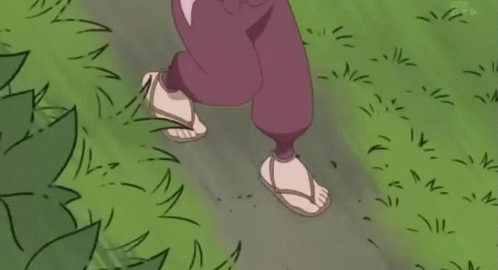 A Cartoon Of A Girl Flying Through The Air Near A Tree GIF