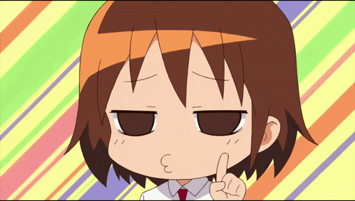 A Cartoon Of A Girl Making A Face With The Letter C On Her Face GIF
