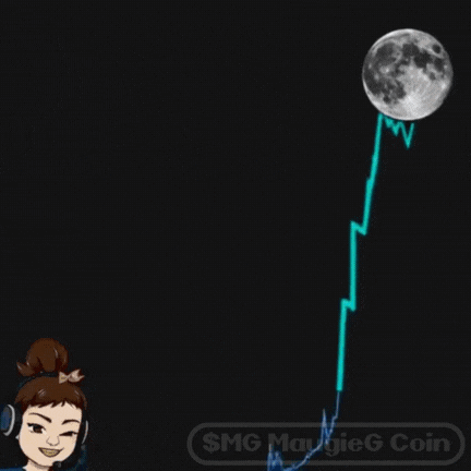a cartoon of a girl on a rocket with a banner that says smg on it
