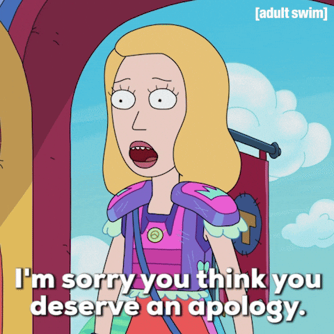 Girl Saying I M Sorry You Think You Deserve Apology GIF