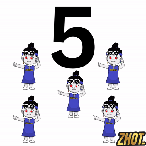 A Cartoon Of A Girl Wearing A Shirt That Says " Zhot " GIF