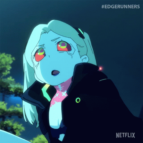 A Cartoon Of A Girl With A Netflix Logo On The Bottom Right GIF