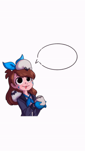 A Cartoon Of A Girl With A Speech Bubble That Says Boe Duh GIF
