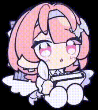 A Cartoon Of A Girl With Pink Hair Holding A Remote Control . GIF