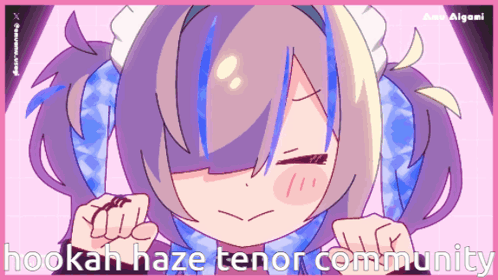 A Cartoon Of A Girl With The Words Hookah Haze Tenor Community GIF