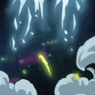 A Cartoon Of A Glowing Object In The Dark GIF