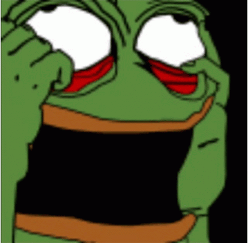 A Cartoon Of A Green Frog With A Big Smile On His Face GIF