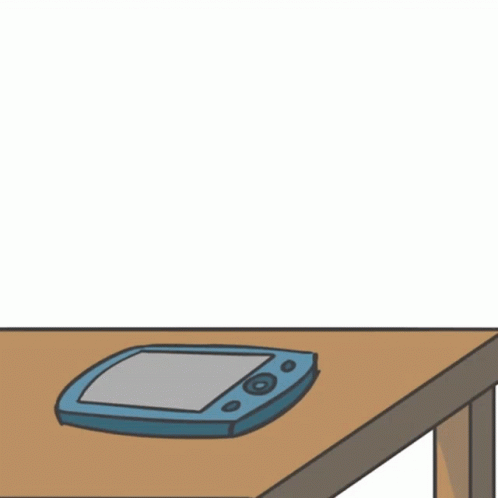 A Cartoon Of A Hand Reaching For A Cell Phone GIF