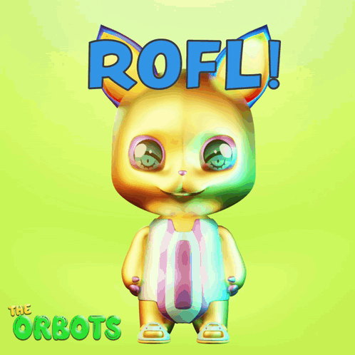 A Cartoon Of A Kangaroo With The Word Rofl Above It GIF